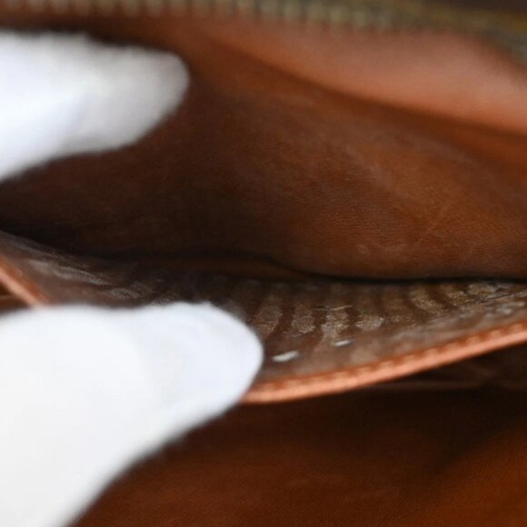 LOUIS VUITTON Compiegne 28 Clutch Hand Bag Monogram Leather Brown - Picture 12 of 16